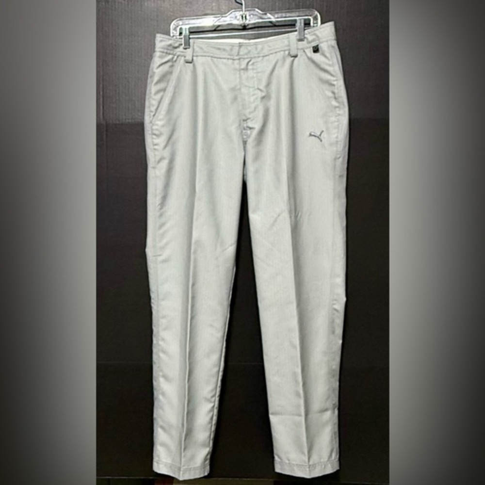 🫟Puma Cell Gray Herringbone Golf Athletic Pants